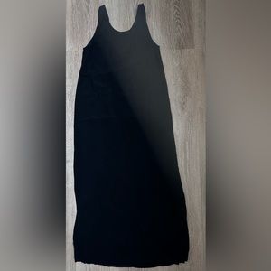 Madewell|Button Back Maxi Tank‎ Dress|Side Slits|Black|SZ XS